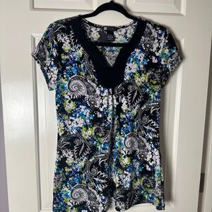 Floral Paisley Women's Top - Multicolor